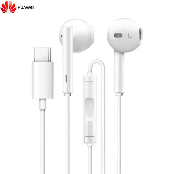 Tipe-C Kabel Earphone untuk Huawei 22040296 CM33 Handsfree Massal Putih