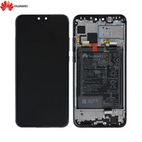 Bloc _cran Complet avec Ch_ssis et Batterie Original pour Huawei Y9 2019 02352EQC Noir
