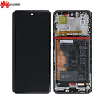 Original Full Screen Assembly with Frame and Battery for Huawei Nova 9 02354NUJ Black