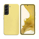 保_生分解性竹ケ_ス Samsung Galaxy S22 Plus S906 イエロ_用