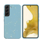 保_生分解性竹ケ_ス Samsung Galaxy S22 Plus S906 ブル_