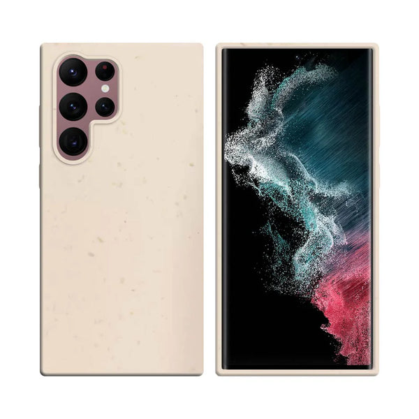 保_生分解性竹ケ_ス Samsung Galaxy S22 Ultra S908 ピンク用