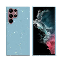 保_生分解性竹ケ_ス Samsung Galaxy S22 Ultra S908 ブル_