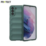 IX008 PROTECT Funda Protectora para Samsung Galaxy S21 Plus 5G G996 Verde Oscuro