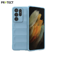 IX008 PROTECT Funda Protectora para Samsung Galaxy S21 Ultra 5G G998 Azul Claro