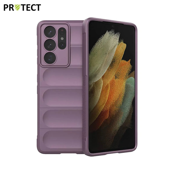 IX008 PROTECT Funda protectora para Samsung Galaxy S21 Ultra 5G G998 Lavanda