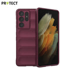 IX008 PROTECT Funda Protectora para Samsung Galaxy S21 Ultra 5G G998 Ciruela