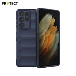 IX008 PROTECT Funda Protectora para Samsung Galaxy S21 Ultra 5G G998 Zafiro