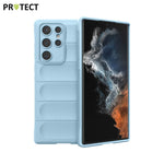 IX008 PROTECT Funda Protectora para Samsung Galaxy S22 Ultra S908 Azul Claro