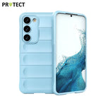 IX008 PROTECT Funda Protectora para Samsung Galaxy S23 Plus 5G S916 Azul Claro