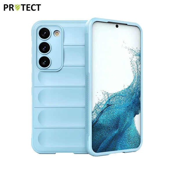 IX008 PROTECT Funda Protectora para Samsung Galaxy S23 Plus 5G S916 Azul Claro
