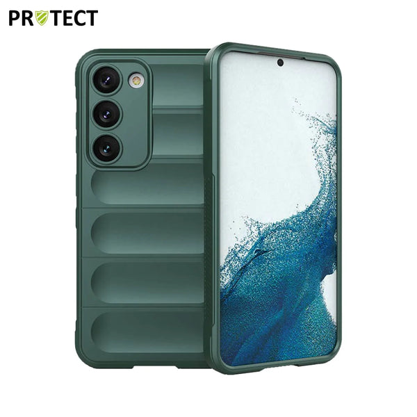 IX008 PROTECT Funda Protectora para Samsung Galaxy S23 Plus 5G S916 Verde Oscuro