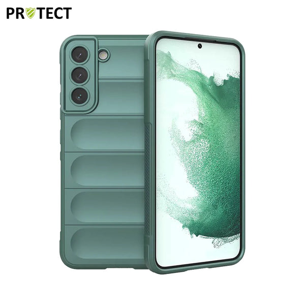 IX008 PROTECT Funda Protectora para Samsung Galaxy S22 Plus S906 Verde Oscuro