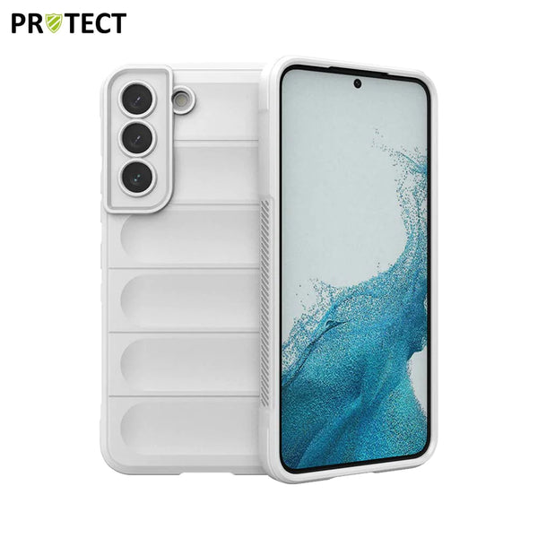 IX008 PROTECT Funda Protectora para Samsung Galaxy S22 S901 Blanca