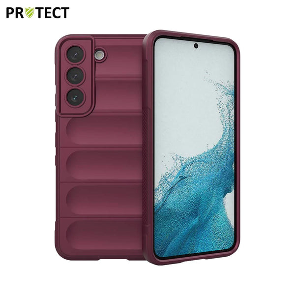 IX008 PROTECT Funda Protectora para Samsung Galaxy S22 S901 Ciruela