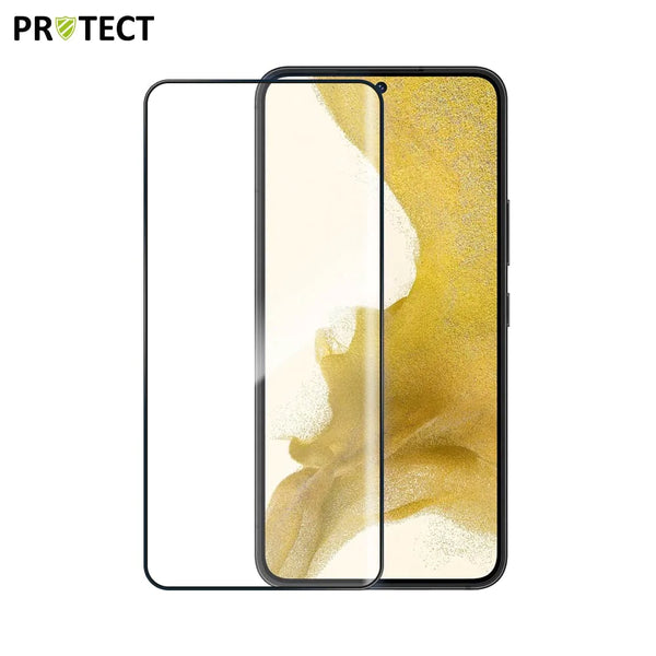 PROTEKSI Kaca Tempered Penuh untuk Samsung Galaxy S22 S901 Hitam