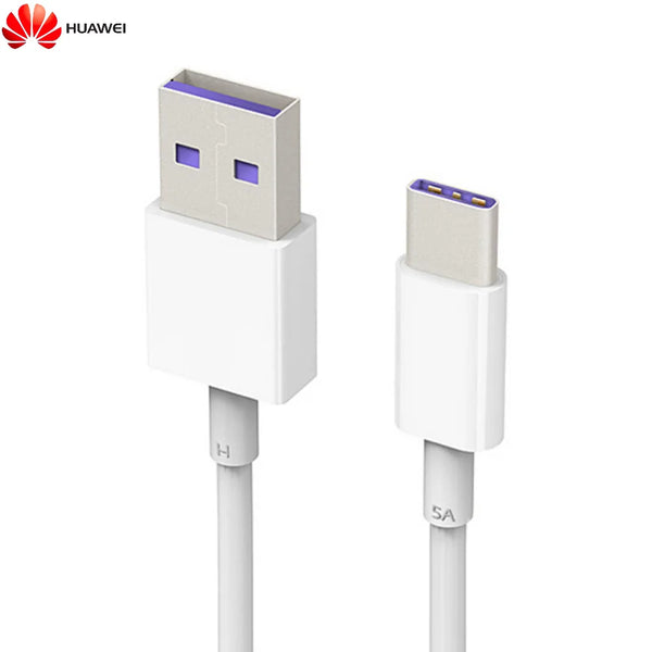 Kabel Data USB ke Tipe-C untuk Huawei 4072007 AP71 40W 5A (1m) Putih Massal