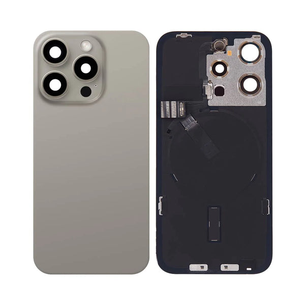 Cache Arri¨¨re Original Pulled pour Apple iPhone 15 Pro Titane Naturel