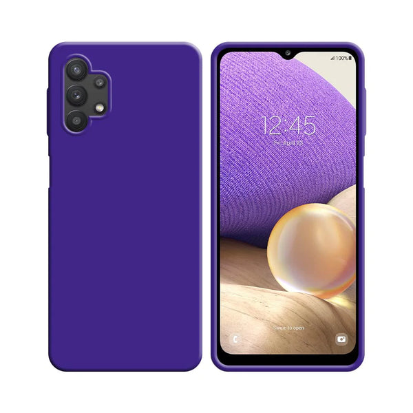 Funda de Silicona Compatible con Samsung Galaxy A32 5G A326 Morada