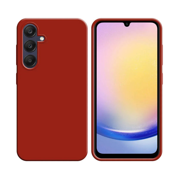 Funda de Silicona Compatible con Samsung Galaxy A25 5G A256 Roja