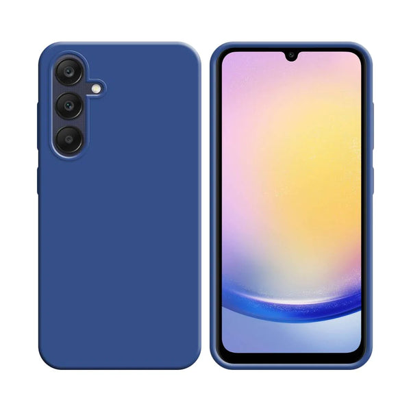 Funda de Silicona Compatible con Samsung Galaxy A25 5G A256 Azul Marino