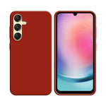 Funda Silicona Compatible con Samsung Galaxy A24 4G A245 Roja