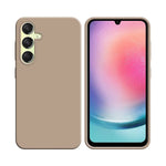 Funda de Silicona Compatible con Samsung Galaxy A24 4G A245 Oro Rosa