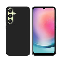 Funda de Silicona Compatible con Samsung Galaxy A24 4G A245 Negra