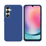 Funda de Silicona Compatible con Samsung Galaxy A24 4G A245 Azul Marino