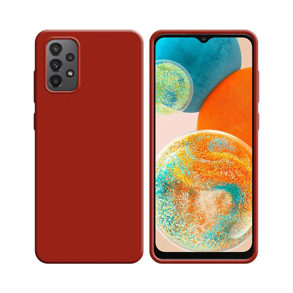 Funda de Silicona Compatible con Samsung Galaxy A23 5G A236 y A23 4G A235 Roja