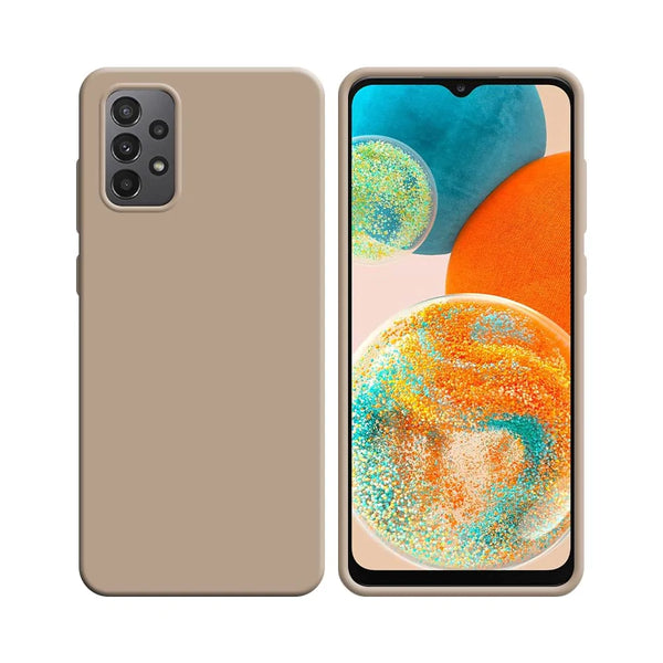 Funda de Silicona Compatible con Samsung Galaxy A23 5G A236 y A23 4G A235 Oro Rosa