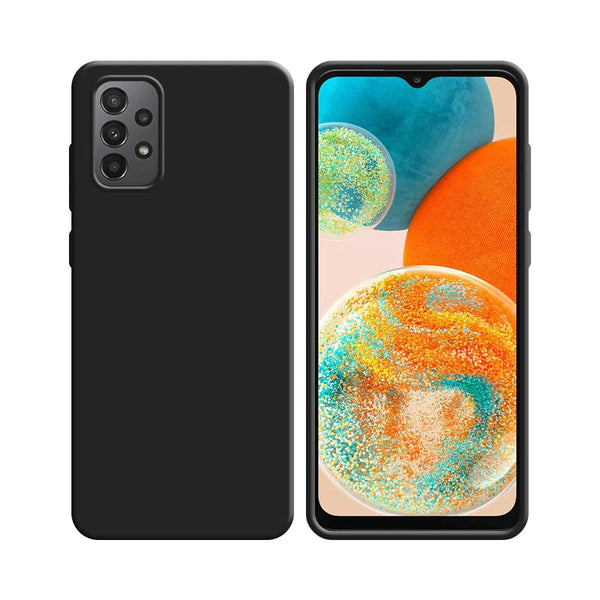 Funda de Silicona Compatible con Samsung Galaxy A23 5G A236 y A23 4G A235 Negra