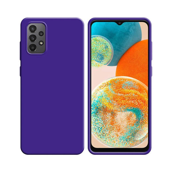 Funda de Silicona Compatible con Samsung Galaxy A23 5G A236 y A23 4G A235 Morada