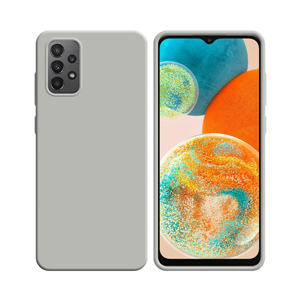 Funda de Silicona Compatible con Samsung Galaxy A23 5G A236 y A23 4G A235 Blanca
