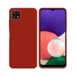 Funda de Silicona Compatible con Samsung Galaxy A22 5G A226B Roja