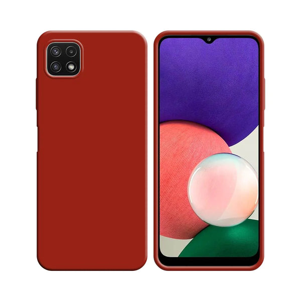 Funda de Silicona Compatible con Samsung Galaxy A22 5G A226B Roja