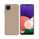 Funda de Silicona Compatible con Samsung Galaxy A22 5G A226B Oro Rosa