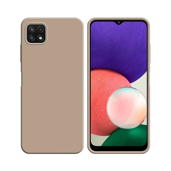 Funda de Silicona Compatible con Samsung Galaxy A22 5G A226B Oro Rosa