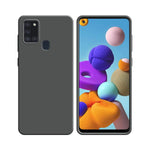 Funda de Silicona Compatible con Samsung Galaxy A21S A217F Gris