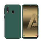 Funda de Silicona Compatible con Samsung Galaxy A20e A202 Verde Oscuro