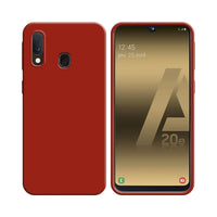 Funda de Silicona Compatible con Samsung Galaxy A20e A202 Roja