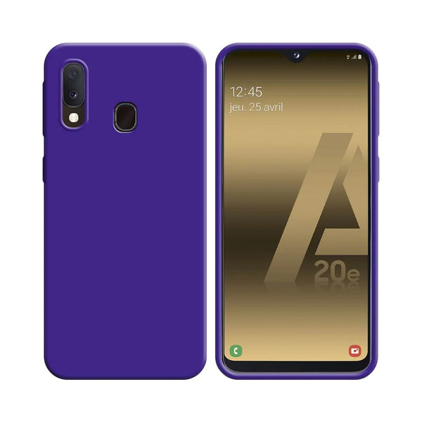 Funda de Silicona Compatible con Samsung Galaxy A20e A202 Morada
