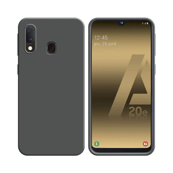 Funda de Silicona Compatible con Samsung Galaxy A20e A202 Gris