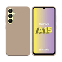 Funda de Silicona Compatible con Samsung Galaxy A15 5G A156B Oro Rosa