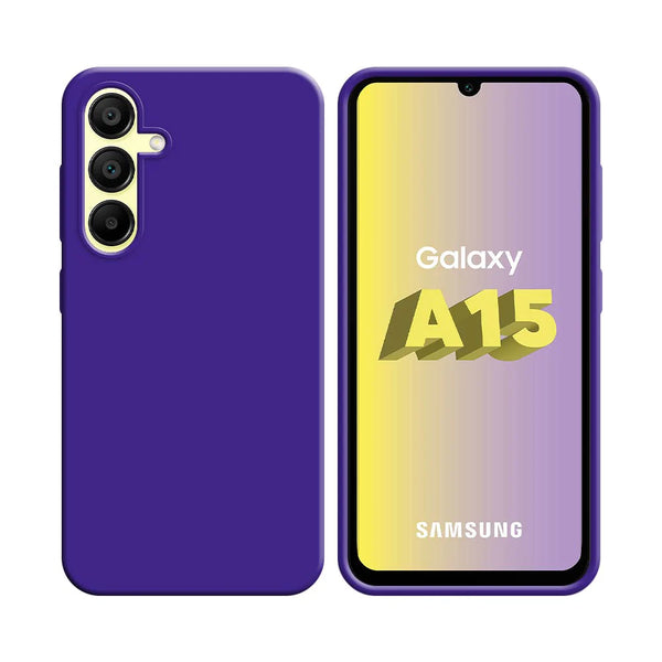 Funda de Silicona Compatible con Samsung Galaxy A15 5G A156B Morada