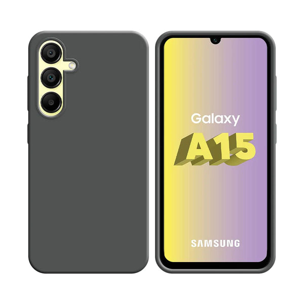 Funda de Silicona Compatible con Samsung Galaxy A15 5G A156B Gris