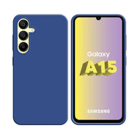 Funda de Silicona Compatible con Samsung Galaxy A15 5G A156B Azul Marino