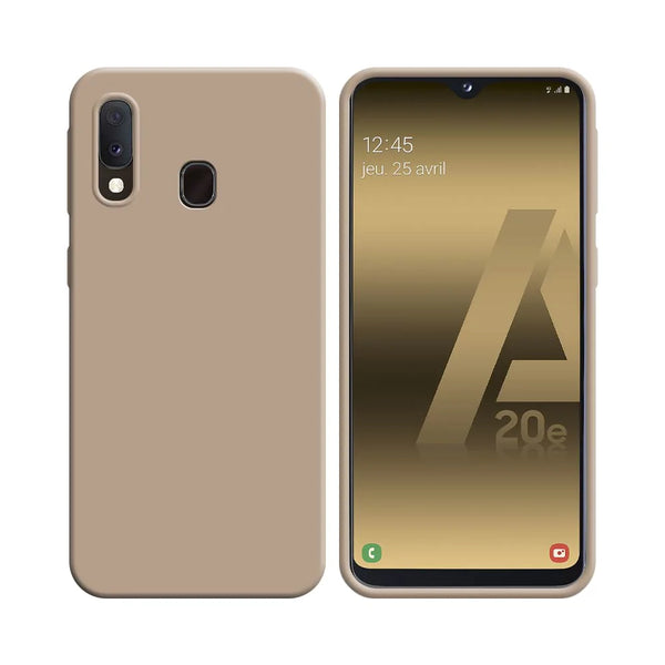 Funda de Silicona Compatible con Samsung Galaxy A20e A202 Oro Rosa