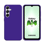 Funda de Silicona Compatible con Samsung Galaxy A14 5G A146P y A14 4G A145 Morada