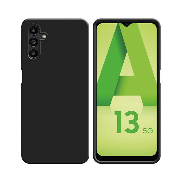 Funda de Silicona Compatible con Samsung Galaxy A13 5G 136B y A04s A047F Negra
